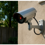 realistic outdoor dummy surveillance camera thug style defense