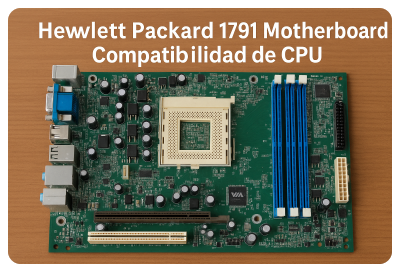 hewlett packard 1791 motherboard compatibilidad de cpu