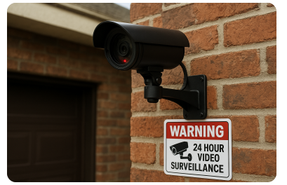 realistic outdoor dummy surveillence camera thugstyledefense​